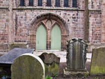 The west doorway at St. Machar's Cathedral, Aberdeen, Scotland