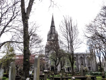 Kirk of St Nicholas:  18C & 19C , parts are from 12C church, stands on the site 15C building.It has a Roman Catholic nave & a Church of England nave.