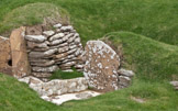 Scara Brae, located on the grounds of the 17th C. Skaill House, Sandwick, was inhabited and thriving in Orkney 5000 years ago. This early settlement of farmers was a tight knitted community of people.