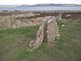 Ring o' Brodgar (generally believed to have been built between 2500 BC and 2000 BC) stands on an eastward-sloping plateau on the Ness o' Brodgar - a thin strip of land separating the Harray and Stenness lochs in the  West Mainland parish of Stenness.  It is believed to be the last of the great Neolithic monuments built on the Ness.
