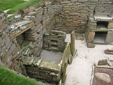 Scara Brae, located on the grounds of the 17th C. Skaill House, Sandwick, was inhabited and thriving in Orkney 5000 years ago. This early settlement of farmers was a tight knitted community of people. Photo by Winfield Swanson