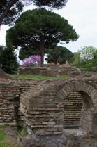 3rdC BC, Ostia Antica--Views from the main street, Decumanus Maximus. Ostia, Province of Roma, Lazio, Italy