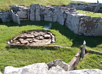 Broch of Gurness, an Iron Age broch/tower village - Settlement began between 500 & 200 BC , Orkney Island, Scotland, UK