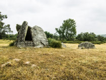 4000-3200 BCE:  Seven-stone anta (dolmen), Parque megalitico dos Coureleiros near Castelo de Vide, Alentejo, Portugal.