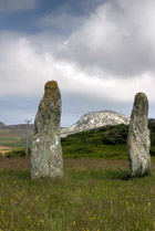 Bronze Age Penrhos Feilw Standing Stones, Anglesey Island, Wales