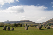 Late Neolithic and Early Bronze Age Castlerigg stone circle, Keswick in Cumbria, England