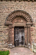 12th C Kilpeck church of St Mary and St David, Kilpeck, Herefordshire, UK