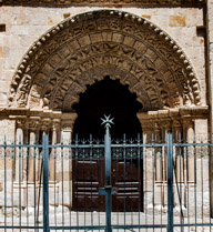 South Portico of the 12C Santa Maria Magdalena church, Zamora, Spain