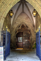 16thC north porch of Hereford Cathedral, Herefordshire, UK