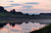Sunset on Llyn Celyn reservoir, Capel Celyn, Gwynedd, Wale