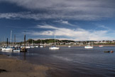 View across the Conwy River of Deganwy from the 2nd Chance Sailing dock in Conwy, Wales