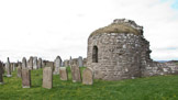 Orphir Round Church (or Round Kirk), dedicated to Saint Nicholas. Mentioned in the Orkneyinga Saga in AD 1136.