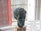 Bust of George Mackay Brown at Pier Arts Centre, Stromness, Orkney Island