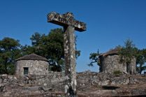 1stC & 2ndC BCE - 2ndC CE -- Castro houses reconstructed by Martins Sarmento at the Citânia de Briteiros, Guimarães, Portugal