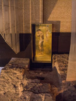 Roman Bather illustration, 1stC CE, Caerleon Roman Fortress and Baths, Caerleon, Wales