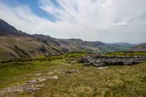 Hardknott Fort--remains of the Roman fort Mediobogdum, 2ndC CE, Cumbria, England
