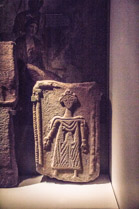 Roman carving at  the Chesterholm Museum Bardon Mill, Vindolanda on Hadrian's Wall , Hexham, Northumberland.  Vindolanda was occupied by  Romans from roughly 85 AD to 370 AD.