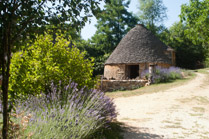 Cabanes du Breuil, 19th C stone huts, Calpalmas at Saint-André-d'Allas, Dordogne, France