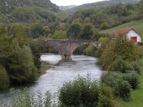 Bridge near Roncevaux Pass, Navarre, Spain
