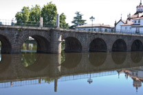 Roman bridge across the Tamega river, Chaves, Portugal