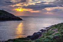 Sunset 2 -  Looking North-West at Porthgain, Pembrokeshire, Wales
