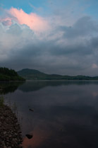 Sunset on Llyn Celyn reservoir, Capel Celyn, Gwynedd, Wale