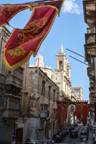 Festival banners, Valleta, Malta