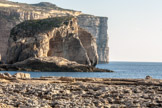 VIew from a restaurant in a cove on Gozo, Malta