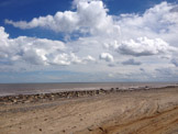 View of the North Sea from the Spurn Peninsula, East Riding of Yorkshire, England