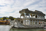 The Marble Boat at the Summer Palace (Yíhéyuán), Beijing, China, was built in 1755.