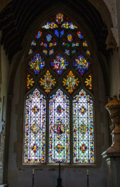 Thomas Becket stained glass window c.1320
Christ's Church, Oxford England
