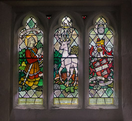 St. Hubert and the Stag, Church of All Saints, Appleton-le-Street, Yorkshire, Engalnd