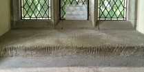 The 5thC & 6thC  Maglocunus Stone is set into a window sill in the south transept of Trewern Chapel of the Norman Church of St Brynach, Pembrokeshire, Wales.  The stone is inscribed in Latin 